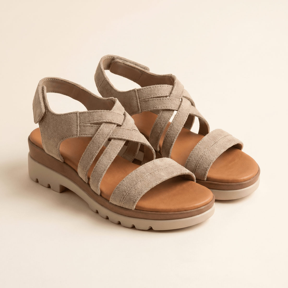 Aitana · Sandalia de Tiras de Piel con Plataforma - zapatos de mujer Calenzo