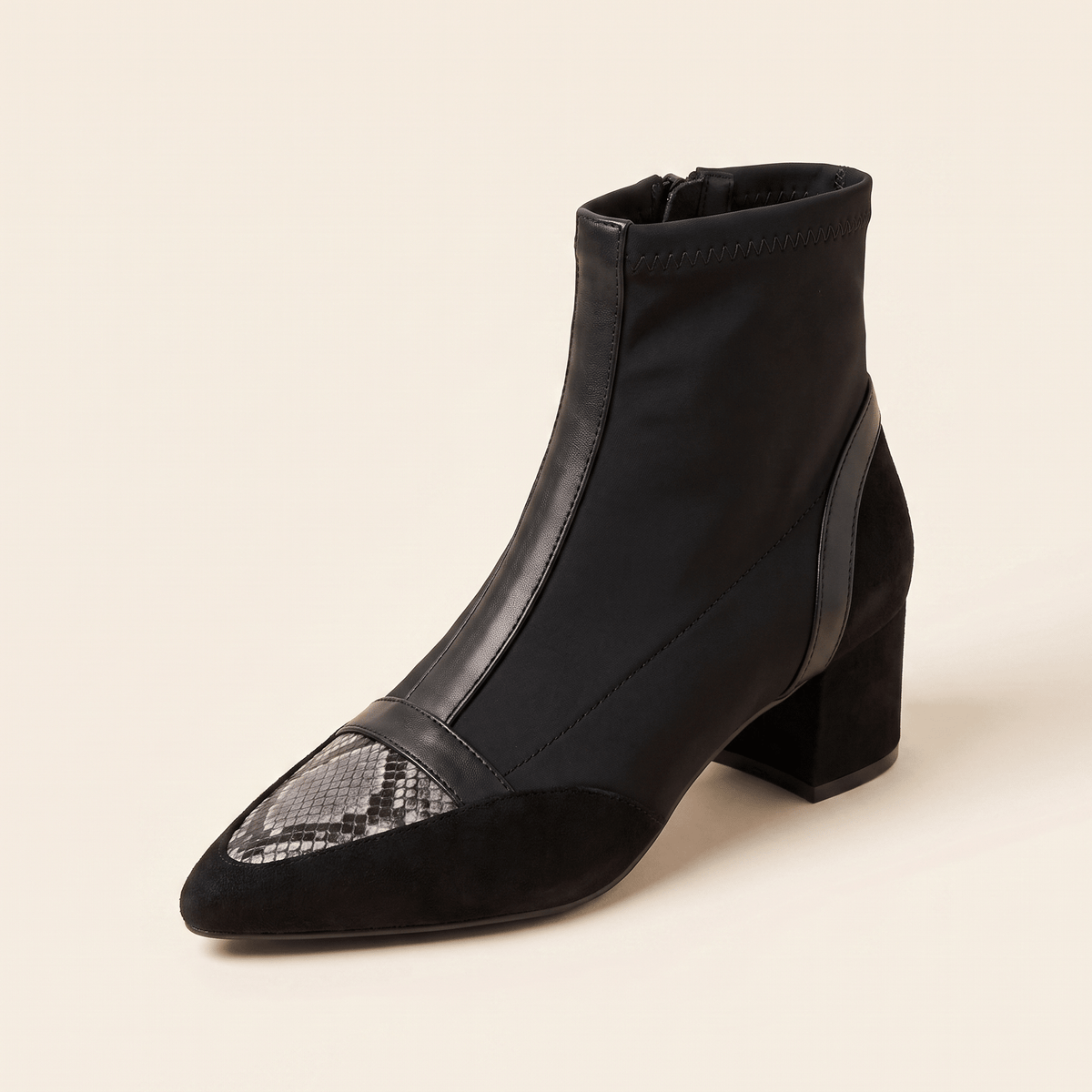 Nadia · Botín de Punta Fina con Cremallera - zapatos de mujer Calenzo