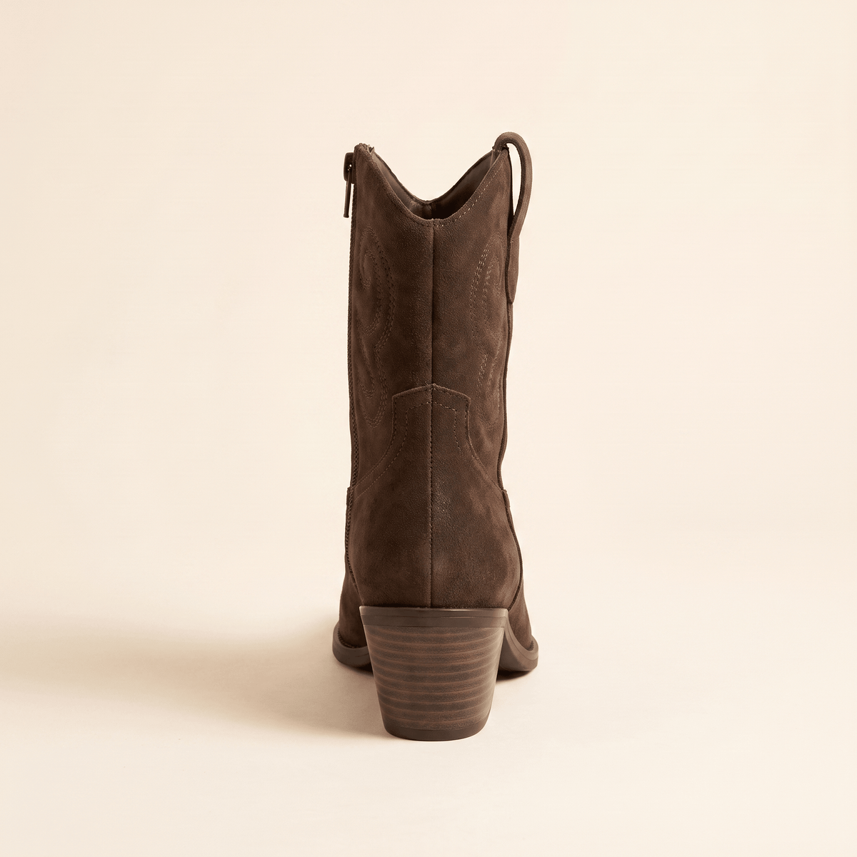 Rocío · Botín Cowboy Bordado de Ante - zapatos de mujer Calenzo